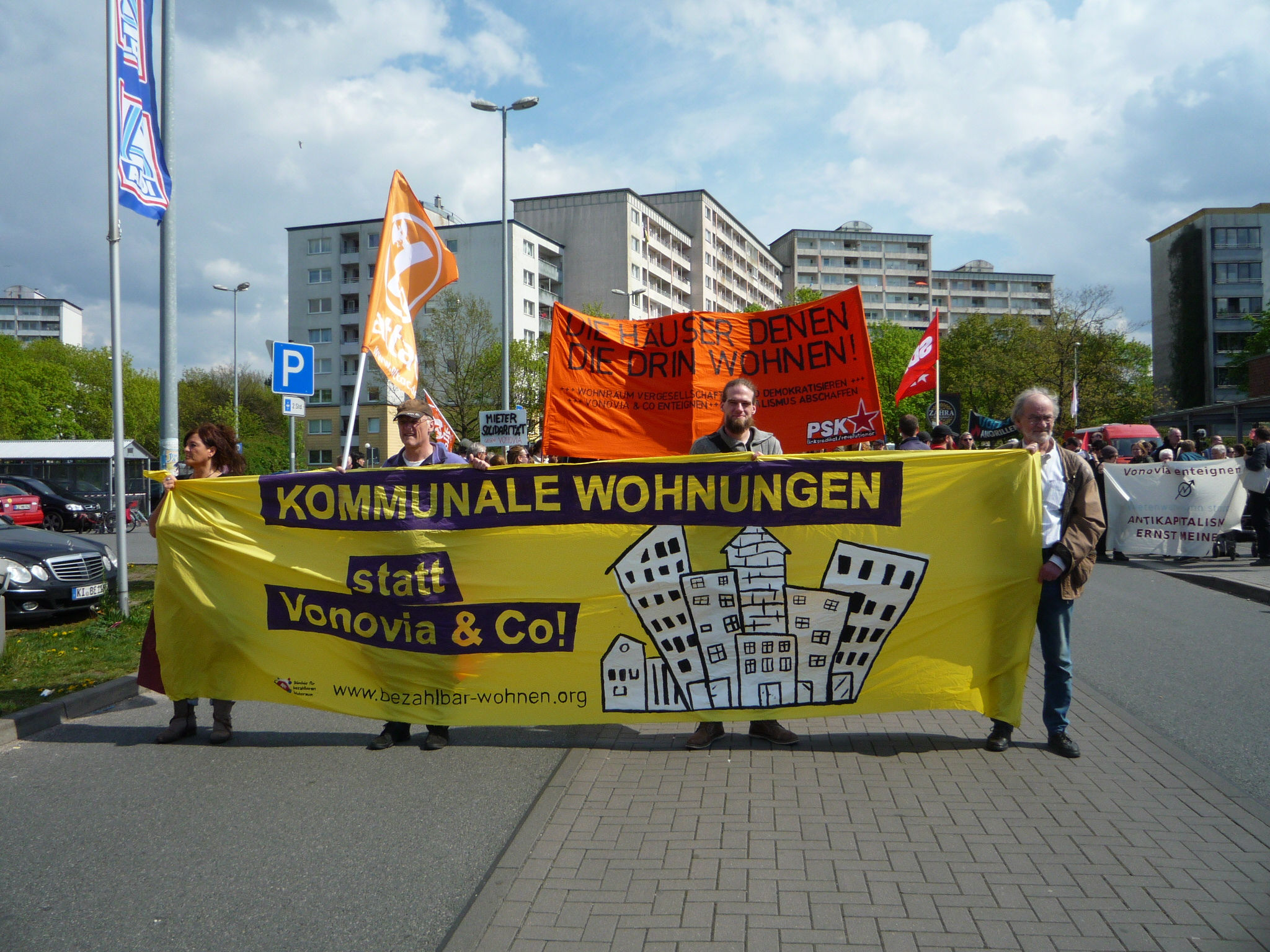 Demonstration in Kiel Mettenhof