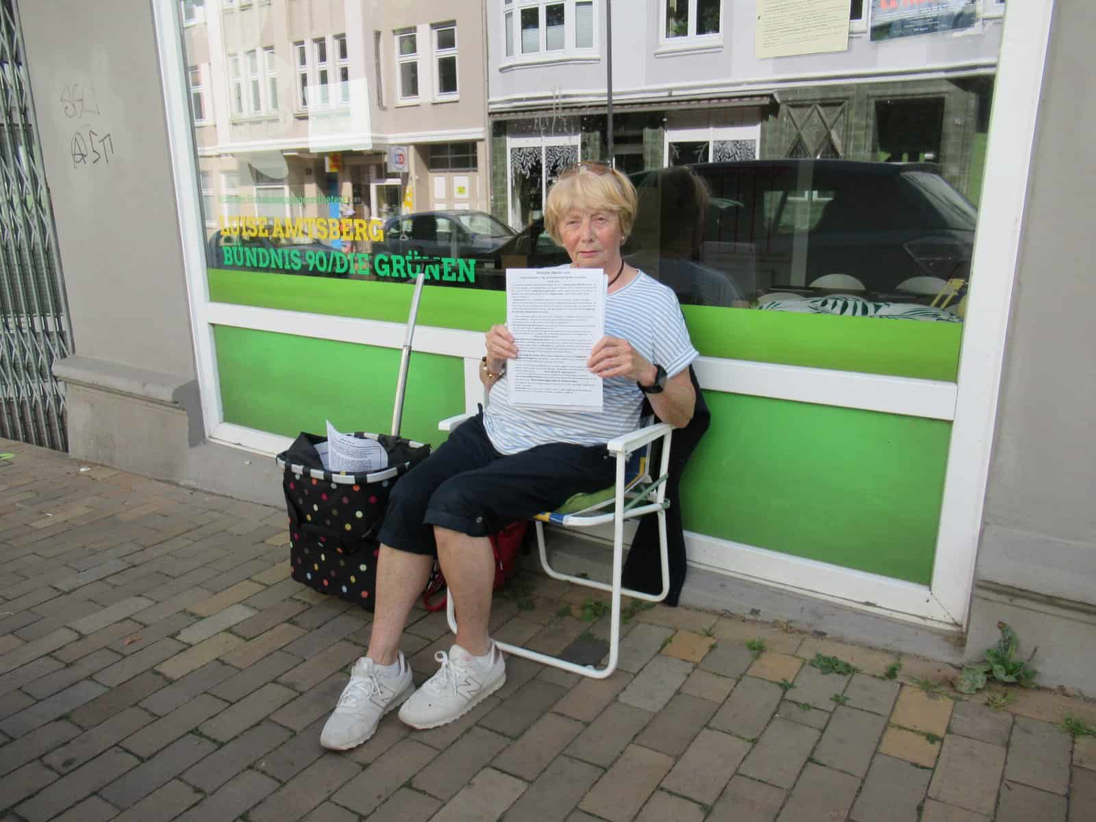 Sitzstreik für El Masri