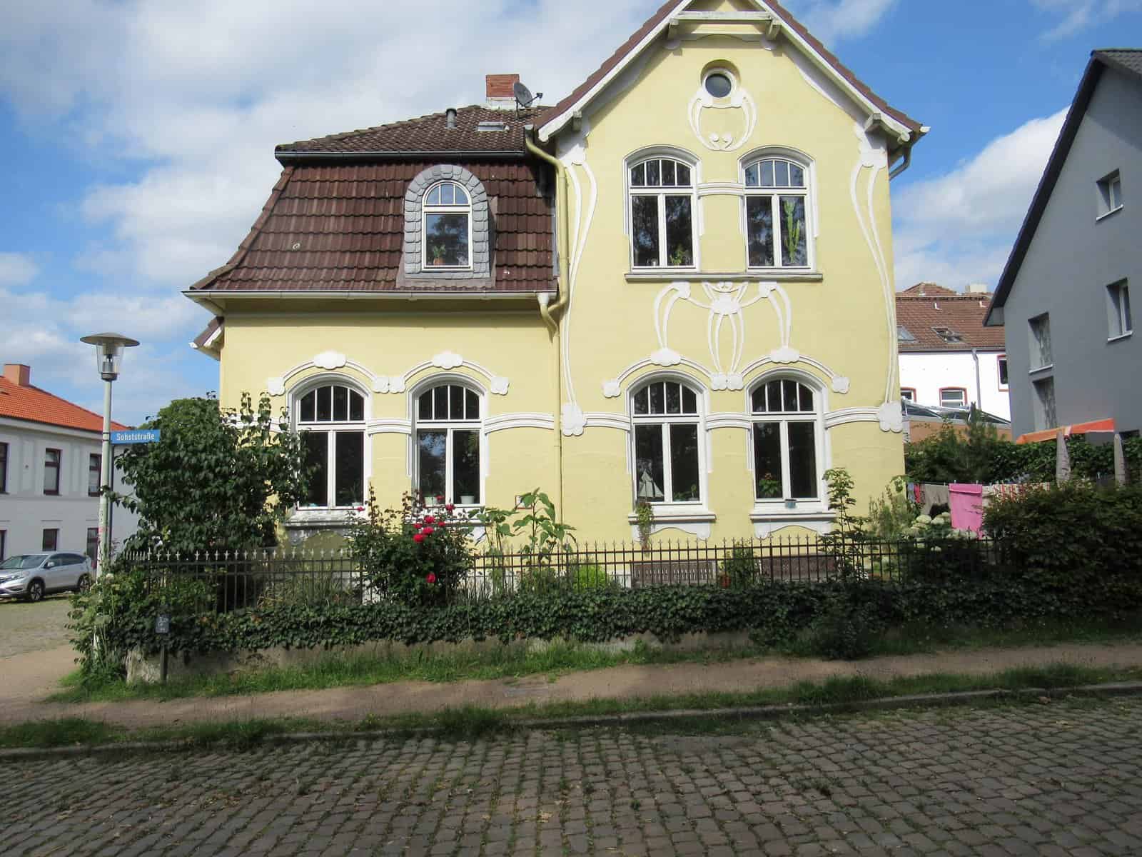 gelbe Villa in der Sohststraße