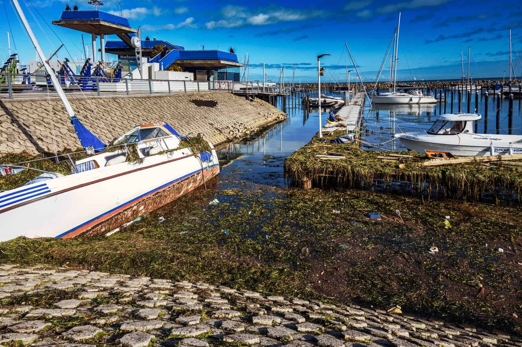 Schilksee nach der Sturmflut