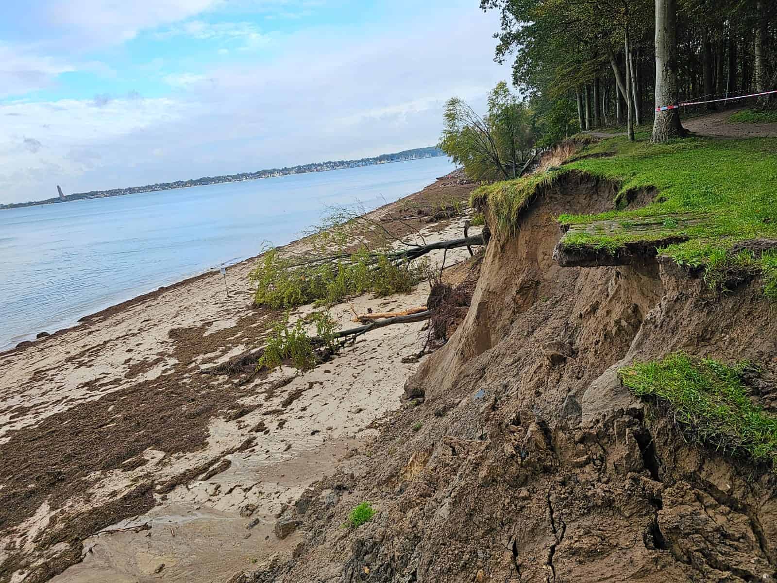 Steilküste in Schilksee-Süd nach der Sturmflut