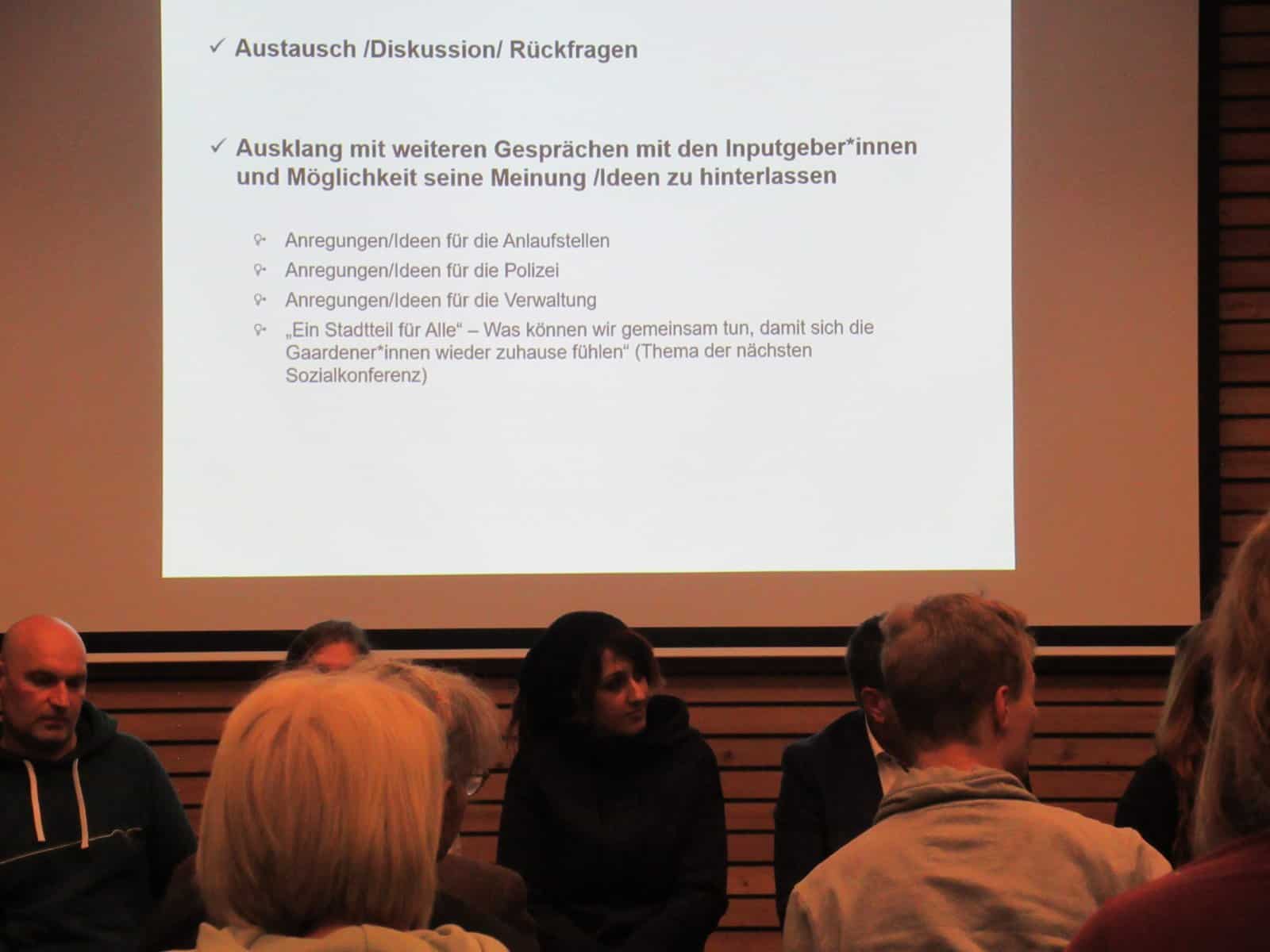 Podiumsdiskussion Gaardener Runde zur Drogensituation