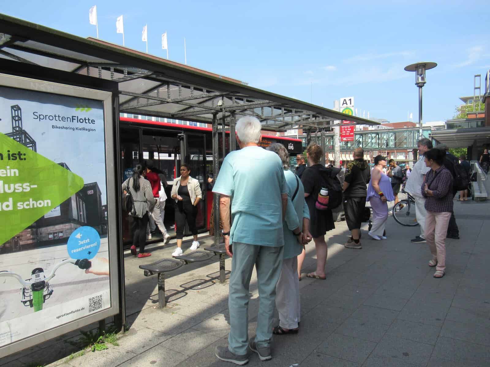 Bushaltestelle in Kiel