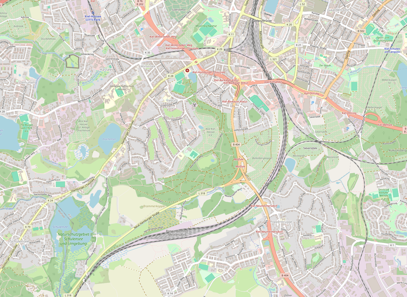 B404 im Kieler Süden