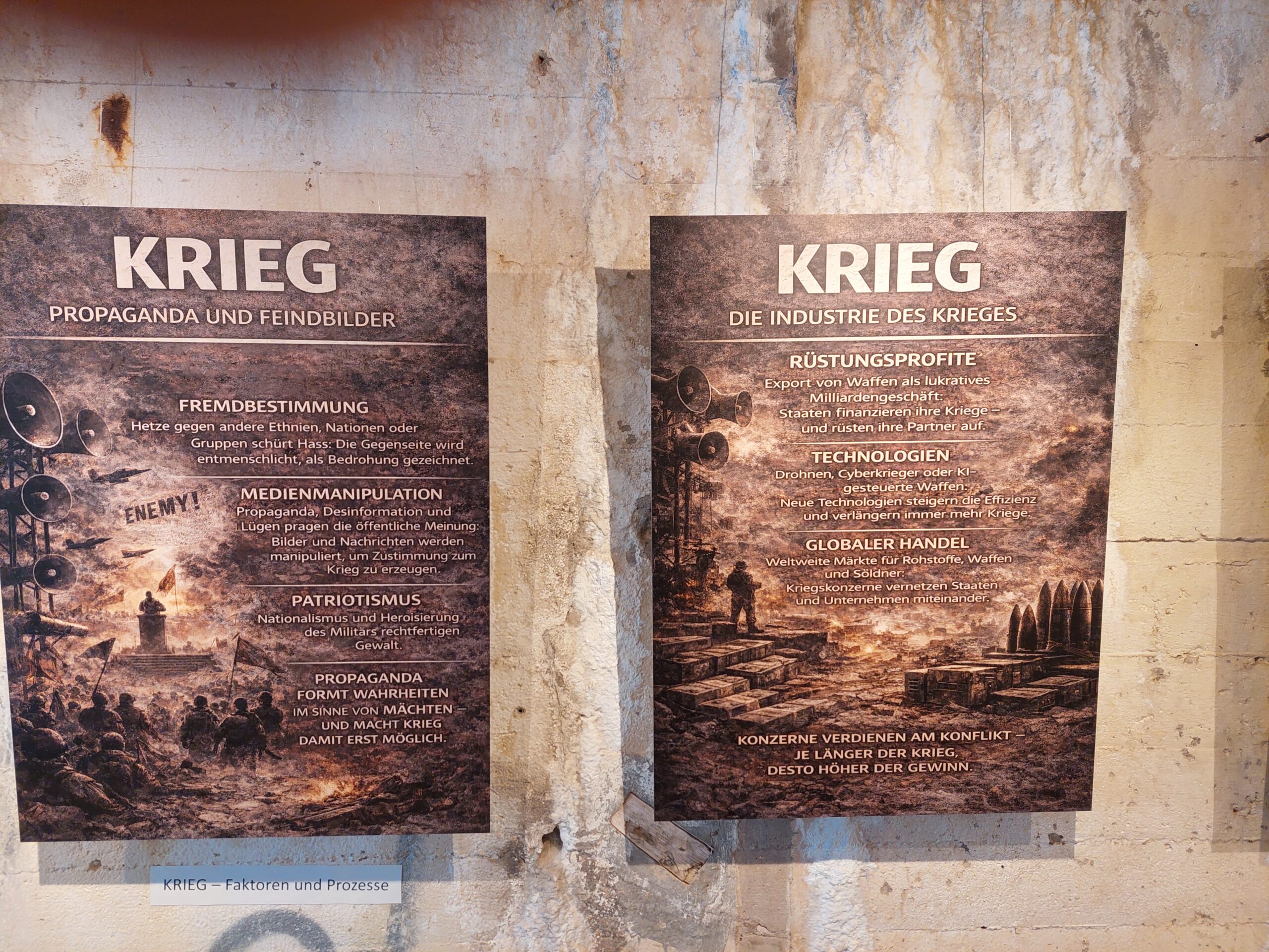 Ausstellung im Flandernbunker in Kiel