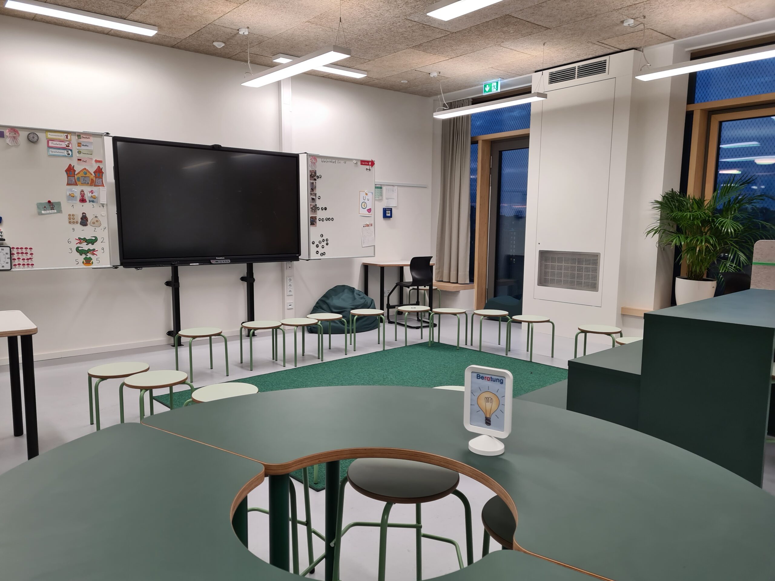 Klassenzimmer in der neuen Grundschule in Kiel-Gaarden