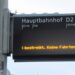 Bus-Streik Anzeige